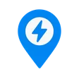 Symbol eines Standort-Pins mit Blitz für Strompreise nach Region.